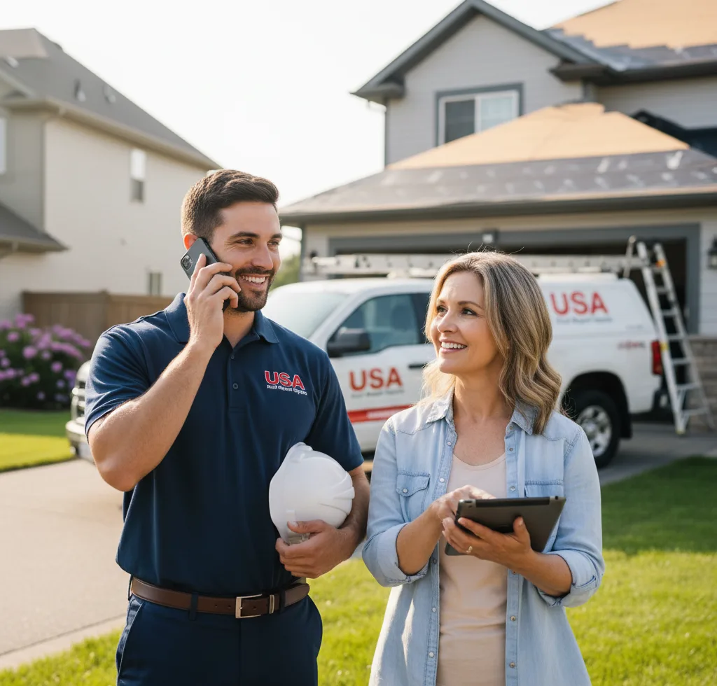 USA Roof Repair Experts customer support in New Paris